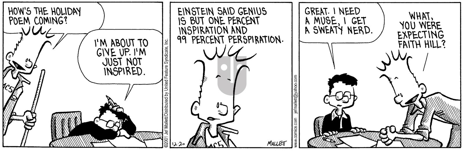 Frazz - Thursday December 20, 2001 Comic Strip