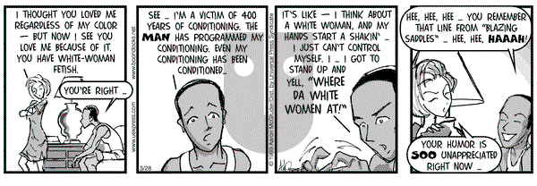 The Boondocks on Wednesday March 28, 2001 Comic Strip