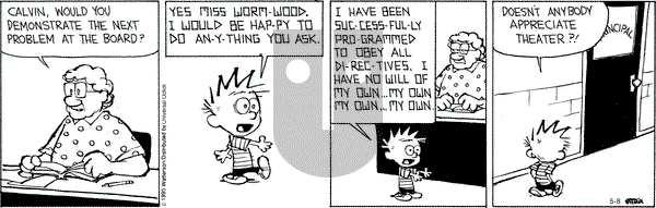 Calvin and Hobbes on Friday May 8, 2015 Comic Strip