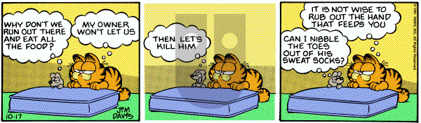 Garfield on Saturday October 17, 1981 Comic Strip