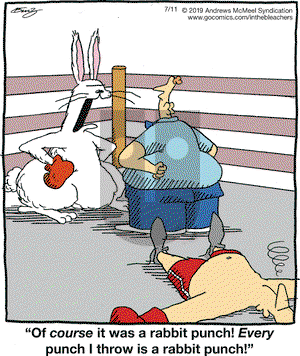 In the Bleachers on Thursday July 11, 2019 Comic Strip
