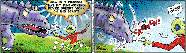 Alley Oop on Friday April 14, 2017 Comic Strip