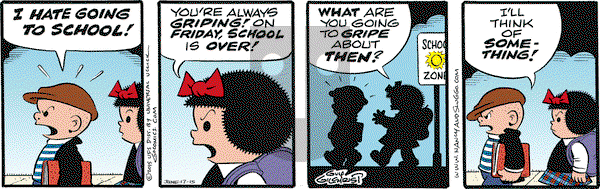 Nancy on Wednesday June 17, 2015 Comic Strip