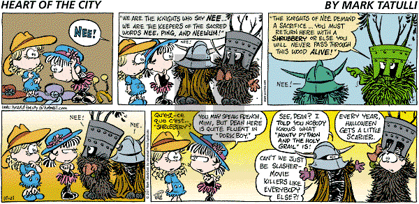 Heart of the City on Sunday October 21, 2001 Comic Strip