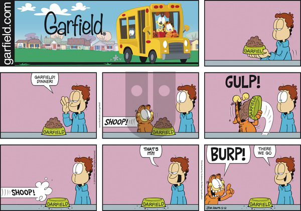 Garfield on Sunday May 12, 2019 Comic Strip