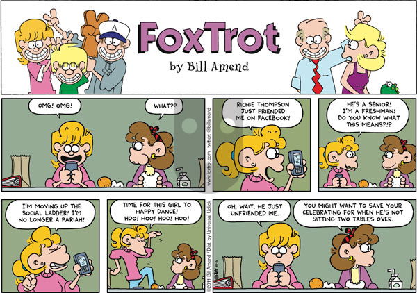 FoxTrot - Sunday September 18, 2011 Comic Strip