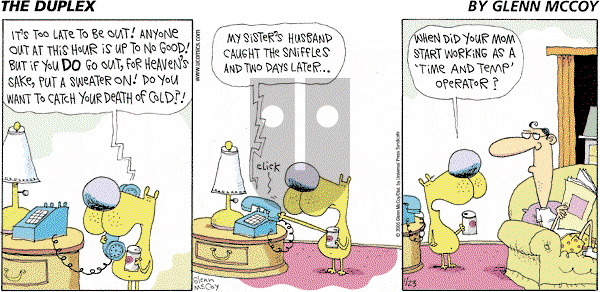 The Duplex on Sunday January 23, 2005 Comic Strip