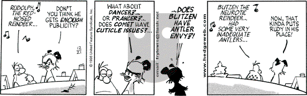 Over the Hedge on Monday December 21, 1998 Comic Strip