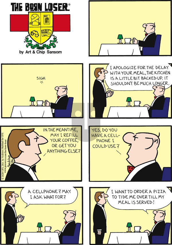 The Born Loser on Sunday October 4, 2020 Comic Strip