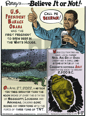 Ripley's Believe It or Not - Friday June 17, 2022 Comic Strip