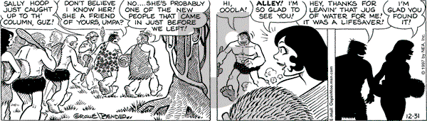 Alley Oop on Wednesday December 31, 1997 Comic Strip