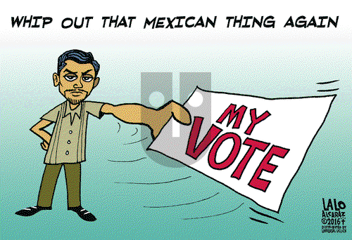 Lalo Alcaraz on Wednesday October 5, 2016 Comic Strip
