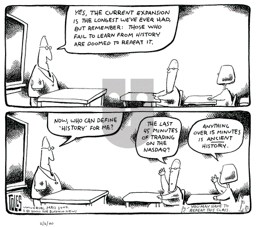 Tom Toles on Wednesday February 2, 2000 Comic Strip