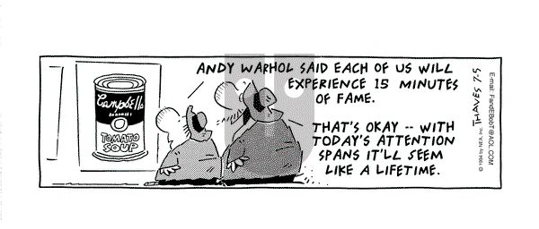 Frank and Ernest on Tuesday July 5, 1994 Comic Strip