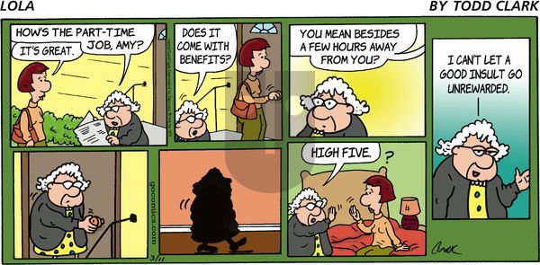 Lola on Sunday March 11, 2012 Comic Strip