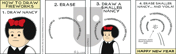 Nancy on Monday December 31, 2018 Comic Strip