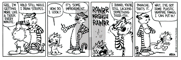 Calvin and Hobbes on Thursday March 10, 1988 Comic Strip