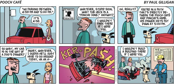 Pooch Cafe - Sunday September 23, 2018 Comic Strip