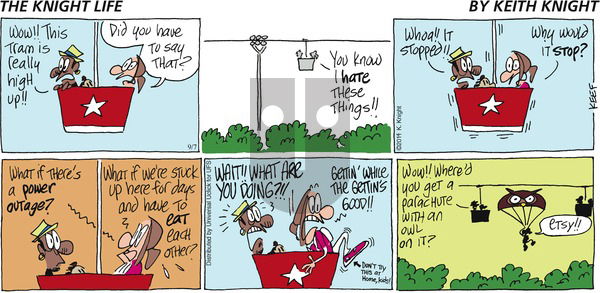 The Knight Life on Sunday September 7, 2014 Comic Strip