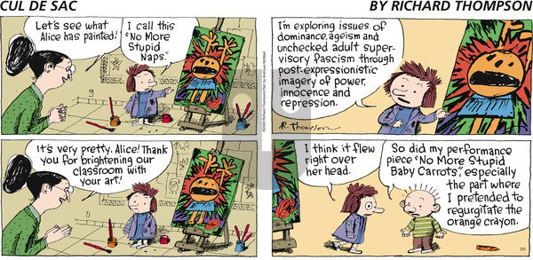 Cul de Sac on Sunday March 5, 2017 Comic Strip