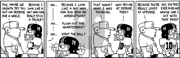 FoxTrot on Monday October 4, 1999 Comic Strip