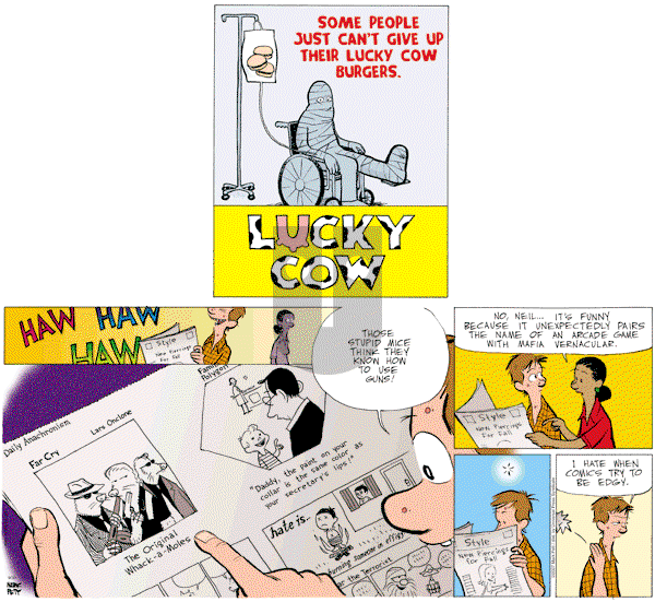 Lucky Cow on Sunday September 30, 2007 Comic Strip