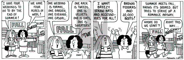 Cathy Classics on Tuesday July 30, 1996 Comic Strip