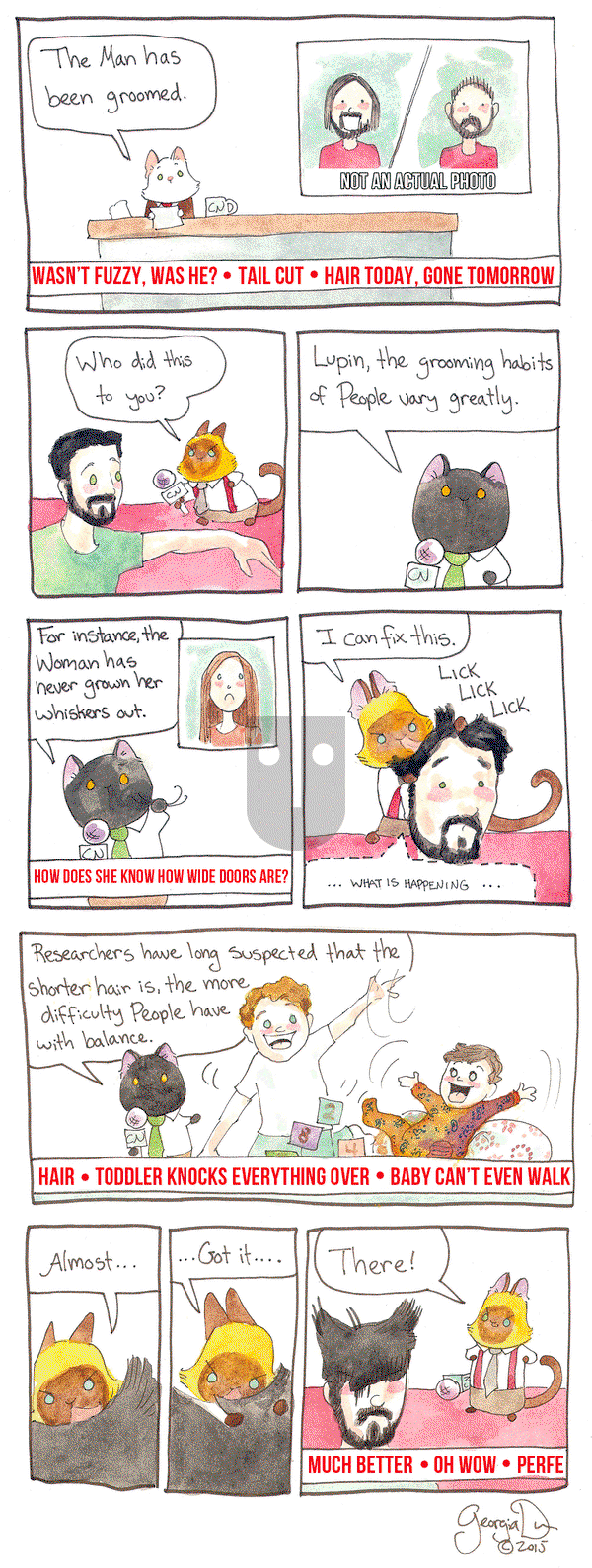 Breaking Cat News on Monday April 25, 2016 Comic Strip