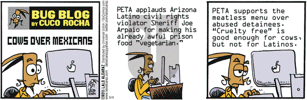 La Cucaracha on Monday May 4, 2015 Comic Strip