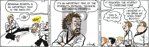 Cleats - Wednesday April 7, 2004 Comic Strip