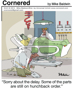 Cornered on Saturday October 31, 2015 Comic Strip