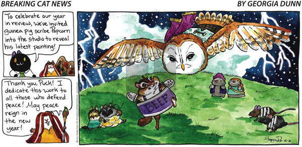 Breaking Cat News - Sunday December 31, 2023 Comic Strip