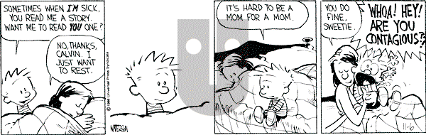 Calvin and Hobbes - Thursday November 6, 1986 Comic Strip