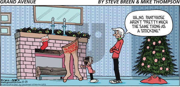 Grand Avenue on Sunday December 23, 2012 Comic Strip