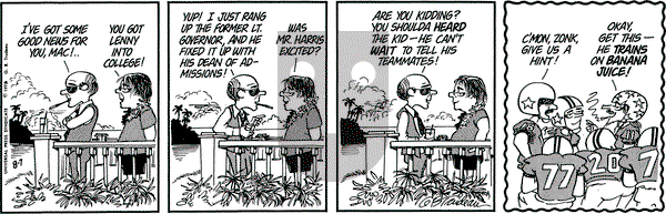 Doonesbury on Thursday August 7, 1975 Comic Strip