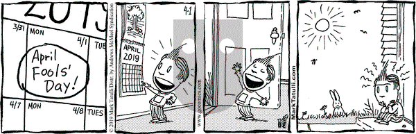 Lio on Monday April 1, 2019 Comic Strip