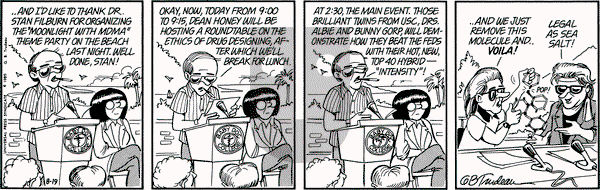 Doonesbury on Monday August 19, 1985 Comic Strip