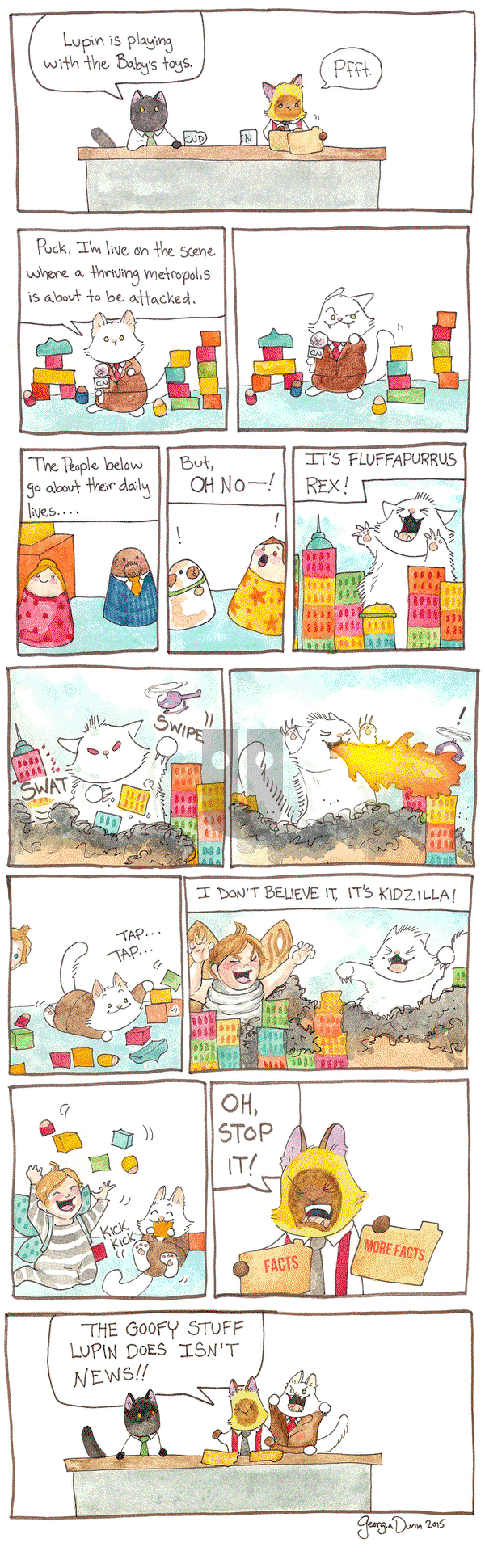 Breaking Cat News on Thursday October 15, 2015 Comic Strip