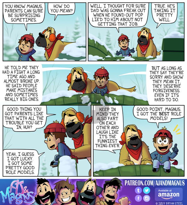 AJ and Magnus on Sunday December 15, 2019 Comic Strip
