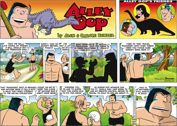 Alley Oop on Sunday November 11, 2012 Comic Strip