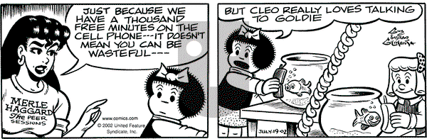 Nancy on Friday July 19, 2002 Comic Strip