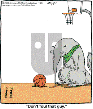 In the Bleachers on Tuesday October 8, 2019 Comic Strip