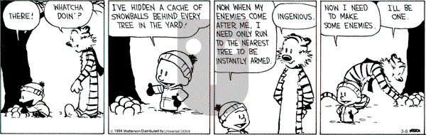 Calvin and Hobbes - Thursday March 6, 2014 Comic Strip