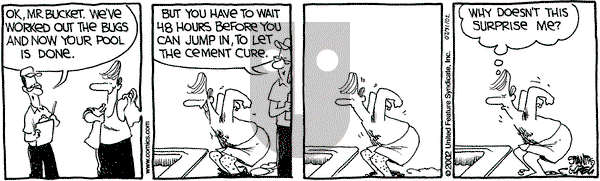The Buckets - Wednesday July 31, 2002 Comic Strip
