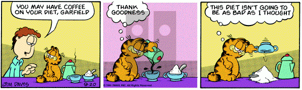 Garfield on Thursday September 20, 1984 Comic Strip