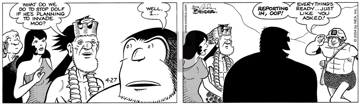 Alley Oop - Tuesday April 27, 2004 Comic Strip