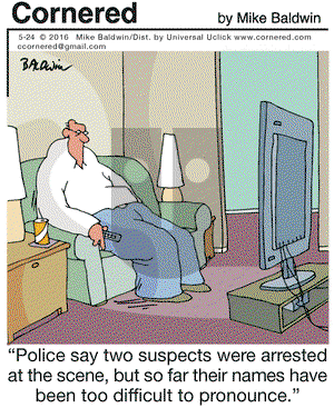 Cornered on Tuesday May 24, 2016 Comic Strip