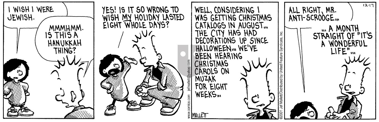 Frazz - Monday December 17, 2001 Comic Strip