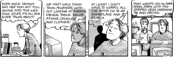 For Better or For Worse on Thursday March 15, 2001 Comic Strip
