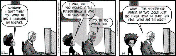The Boondocks on Wednesday March 8, 2006 Comic Strip
